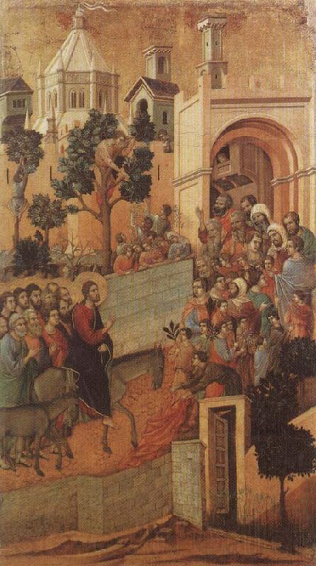 Duccio di Buoninsegna Christ Entering Jerusalem